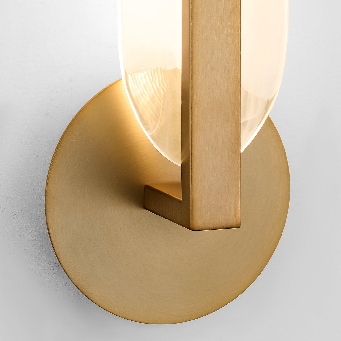 Oxygen Lighting Avian 3-5145-56 Sconce, UL Damp Rated, Brushed Brass