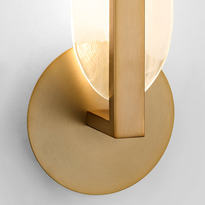 Oxygen Lighting Avian 3-5145-56 Sconce, UL Damp Rated, Brushed Brass