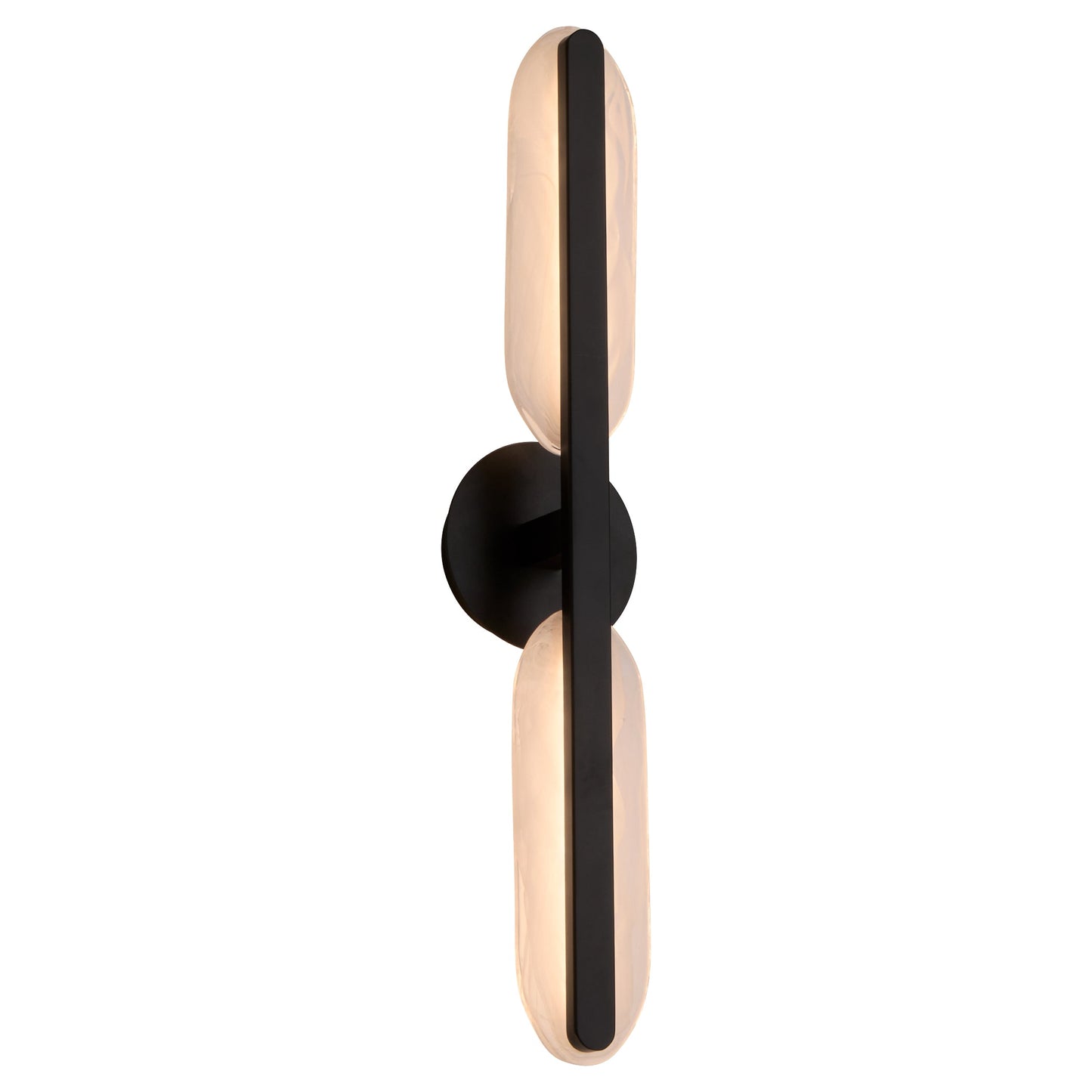 Oxygen Lighting Avian 3-5146-15 Vanity Light Fixture, UL Damp Rated, Black