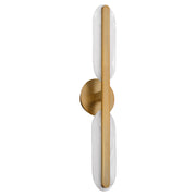 Oxygen Lighting Avian 3-5146-56 Vanity Light Fixture, UL Damp Rated, Brushed Brass