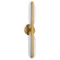 Oxygen Lighting Avian 3-5146-56 Vanity Light Fixture, UL Damp Rated, Brushed Brass