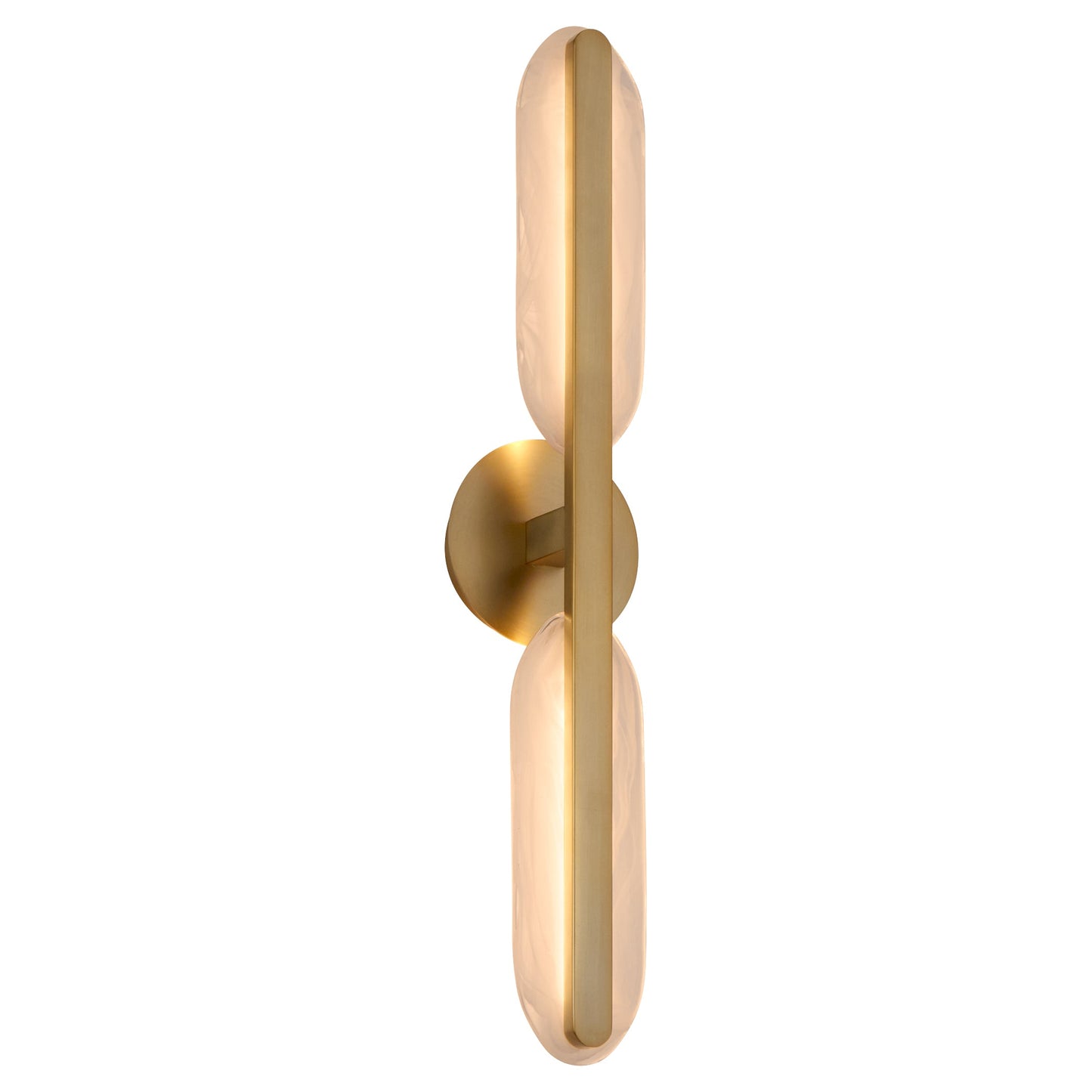 Oxygen Lighting Avian 3-5146-56 Vanity Light Fixture, UL Damp Rated, Brushed Brass