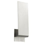 Oxygen Lighting 3-515-27 Sconce, UL Damp Rated, Satin Nickel - Matte White Acrylic Diffuser