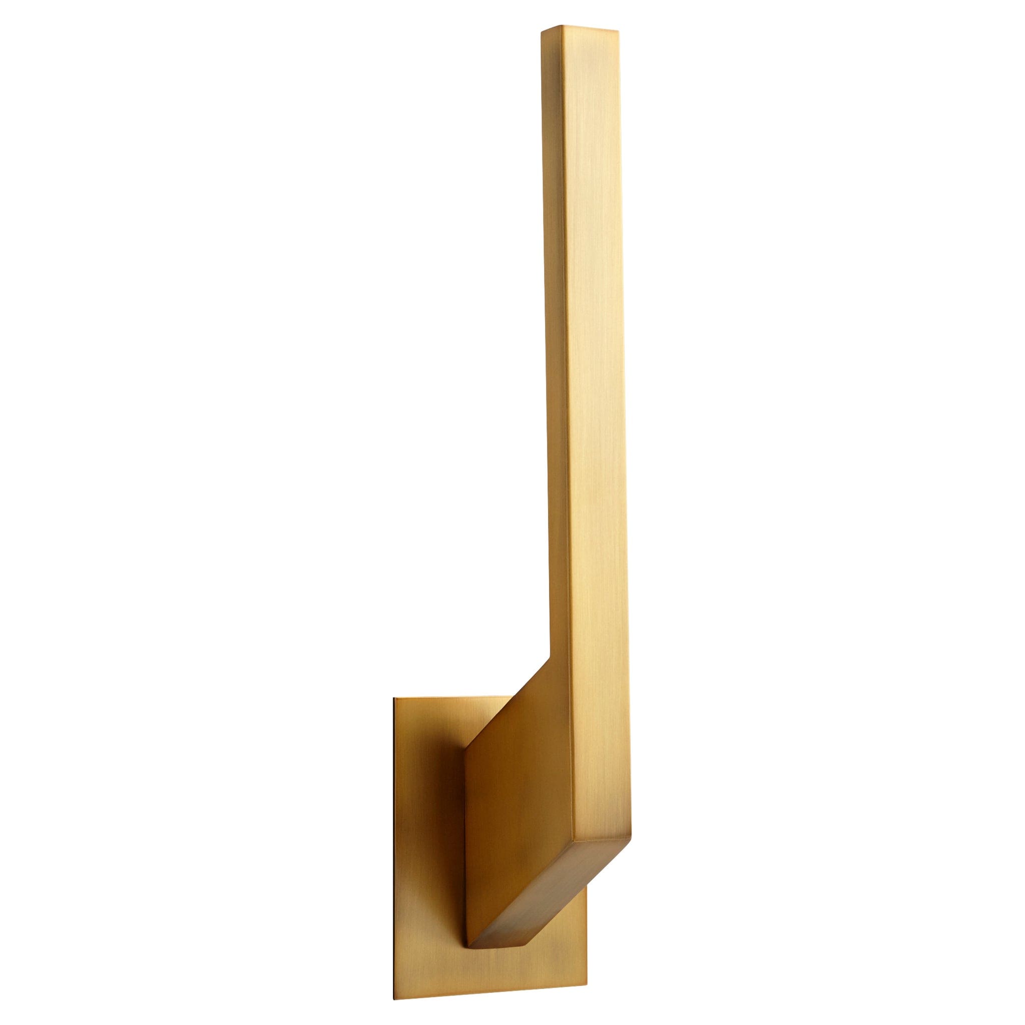 Oxygen Lighting 3-516-35 Modern LED Sconce, UL Damp Rated, Aged Brass