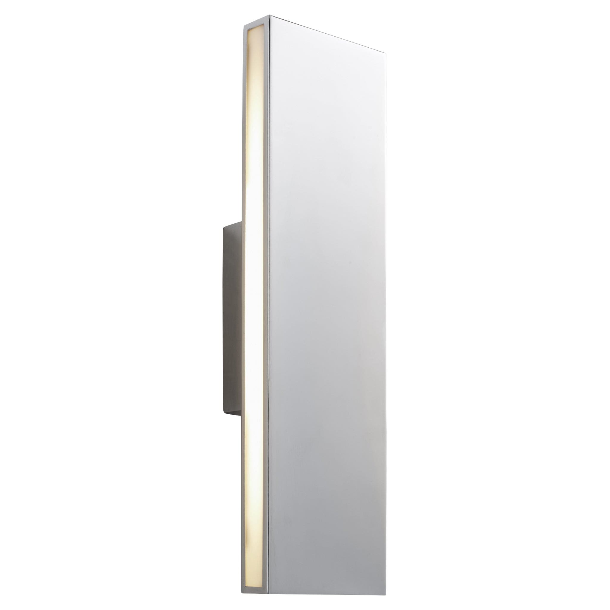 Oxygen Lighting 3-517-27 Sconce, UL Damp Rated, Polished Chrome - Matte White Acrylic Diffuser