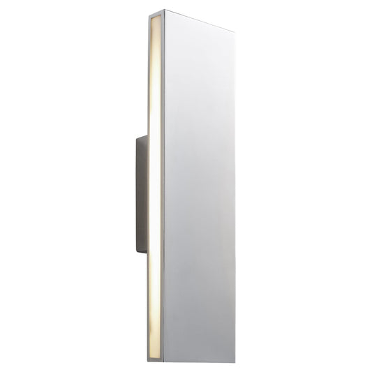 Oxygen Lighting 3-517-27 Sconce, UL Damp Rated, Polished Chrome - Matte White Acrylic Diffuser