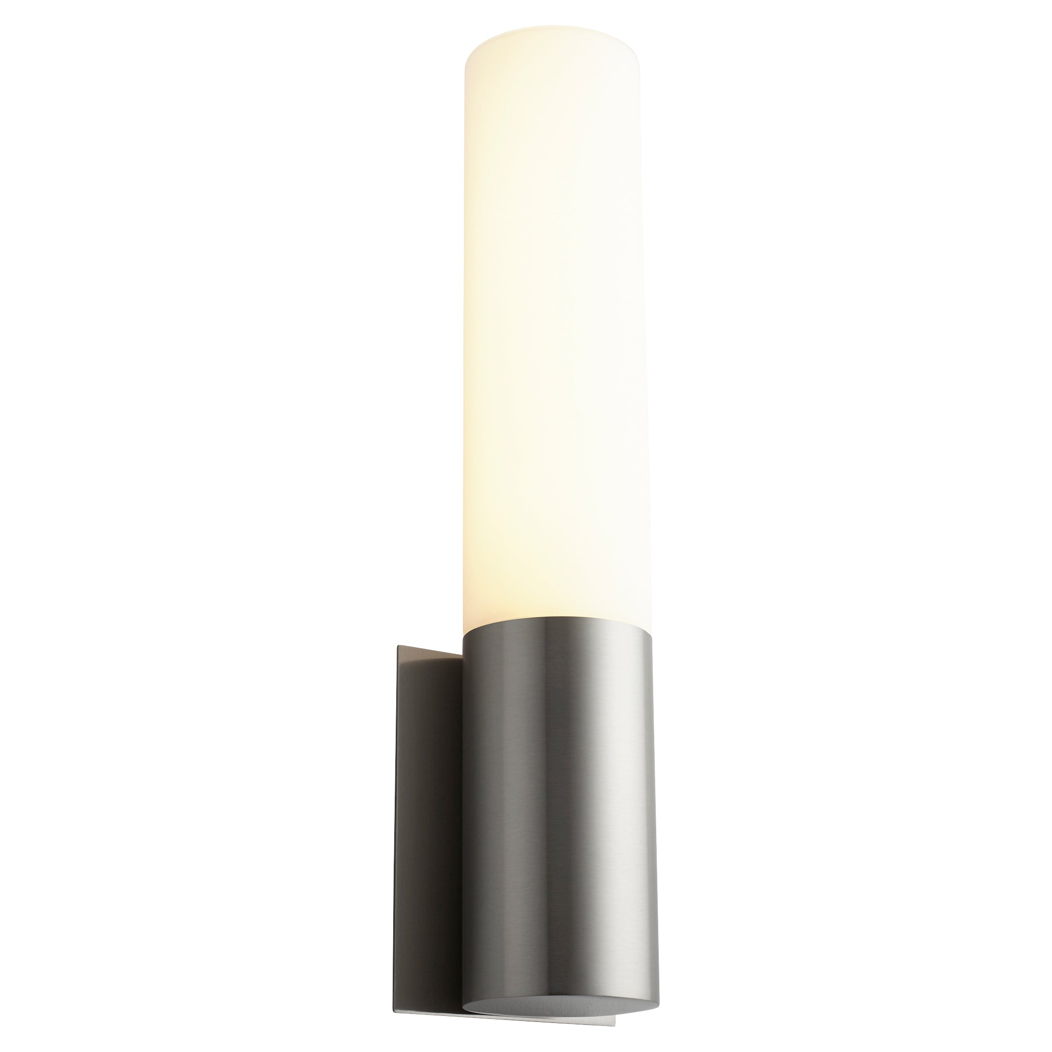 Oxygen Pilar 3-518-124 Wall Sconce with Glass Lens 18 Inch 3000K Modern - Satin Nickel