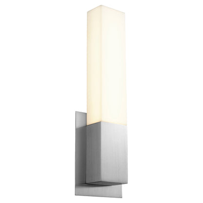 Oxygen Lighting Vega 3-519-35 Sconce, UL Damp Rated, Satin Nickel