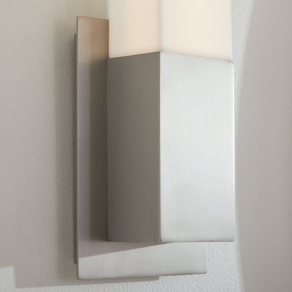 Oxygen Lighting Vega 3-519-35 Sconce, UL Damp Rated, Satin Nickel