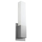 Oxygen Lighting 3-519-40 Modern LED Sconce, UL Damp Rated, Satin Nickel