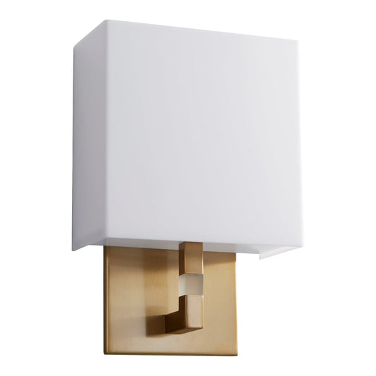 Oxygen Lighting 3-521-40 Sconce, Modern LED, UL Damp Rated, Aged Brass