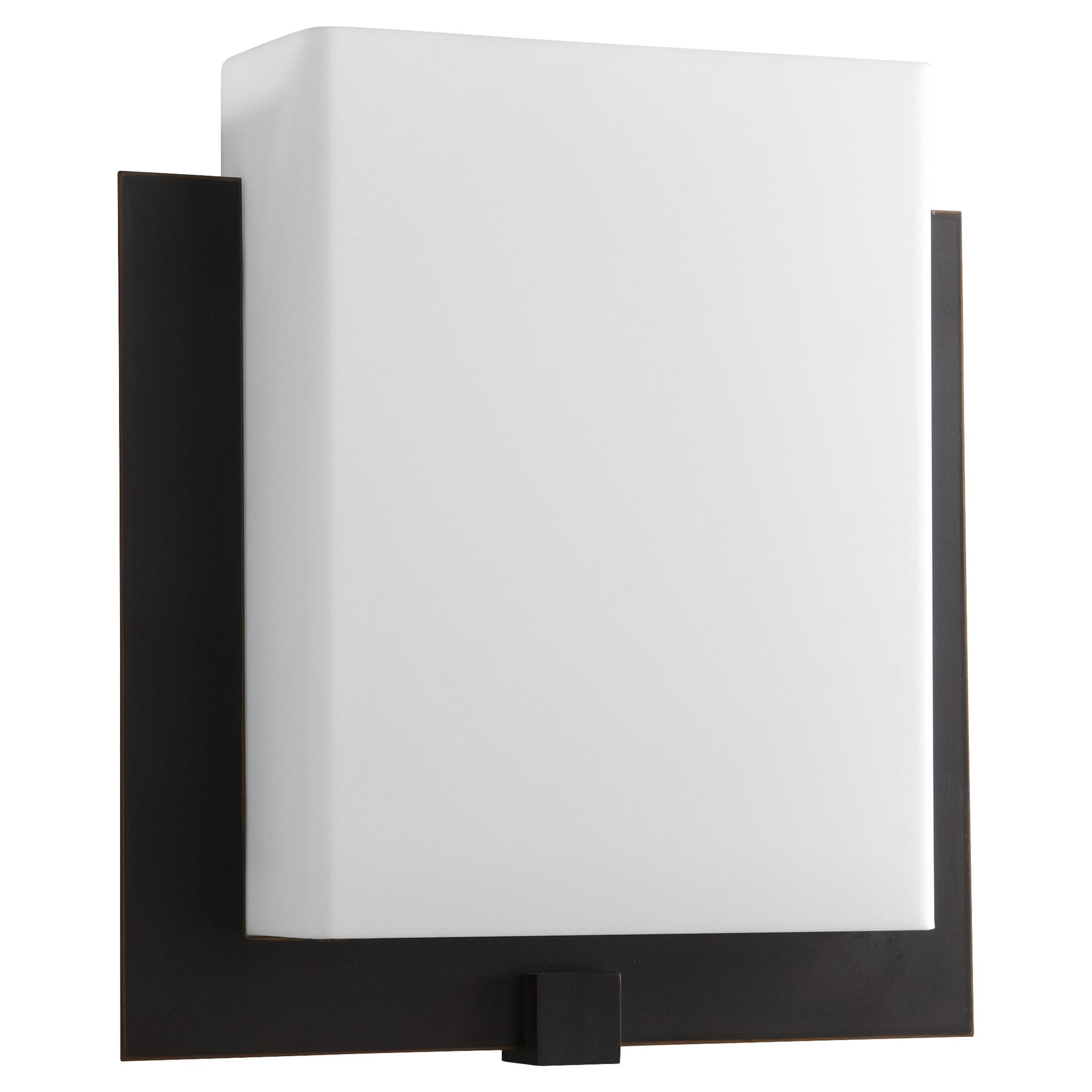 Oxygen Lighting 3-523-35 PATHWAYS Sconce, UL Damp Rated, Old World - Matte White Acrylic Diffuser