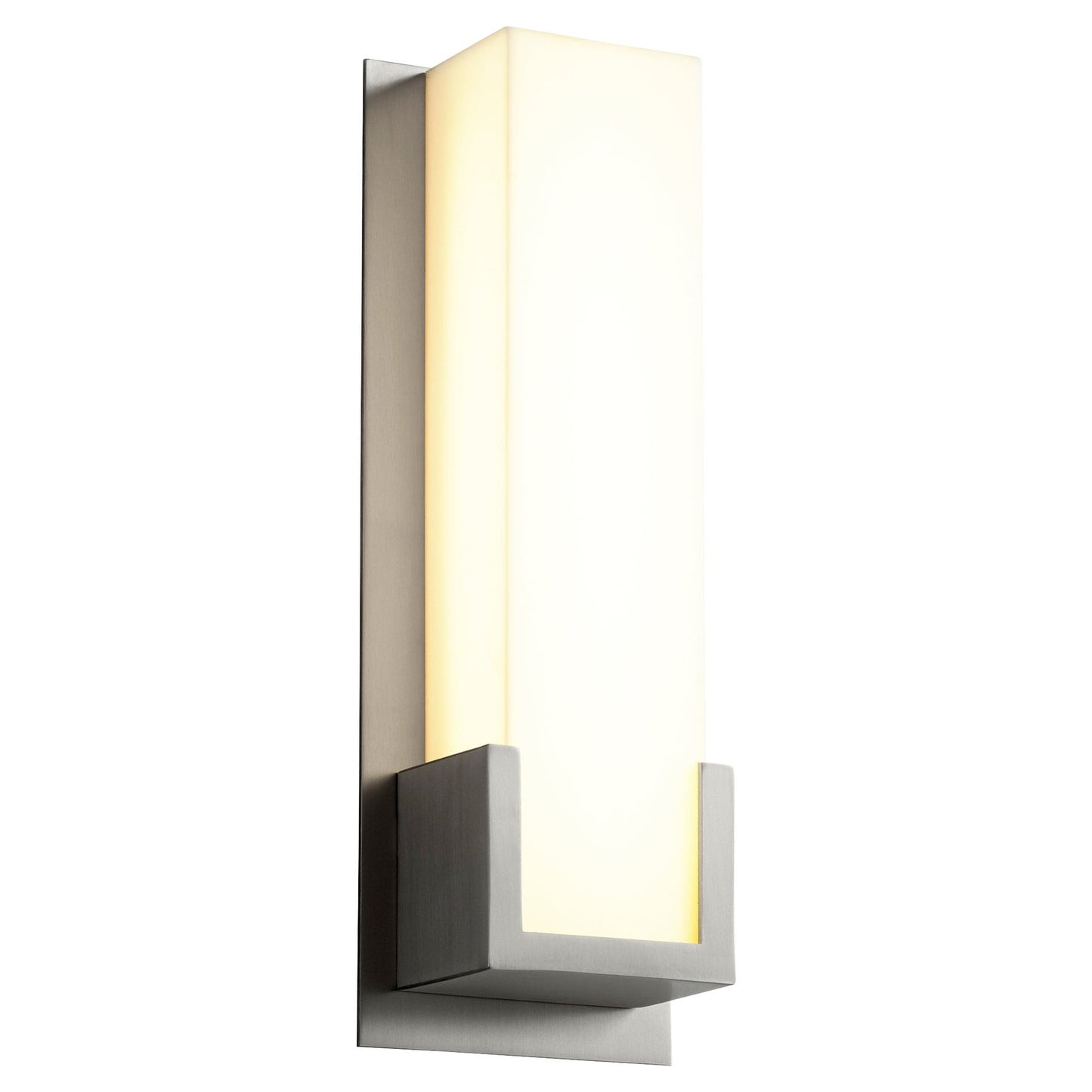Oxygen Lighting 3-540-40 Sconce, UL Damp Rated, Satin Nickel