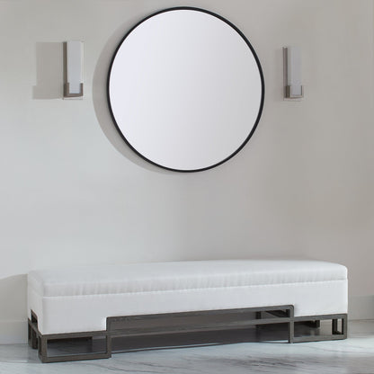 Oxygen Lighting 3-540-27 Sconce, UL Damp Rated, Satin Nickel