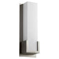 Oxygen Lighting 3-540-40 Sconce, UL Damp Rated, Satin Nickel