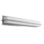 Oxygen Lighting 3-542-27 Vanity Light Fixture, UL Damp Rated, Polished Nickel - Matte White Acrylic Diffuser