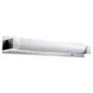 Oxygen Lighting 3-547-27 Vanity Light Fixture, UL Damp Rated, Polished Nickel - Matte White Acrylic Diffuser
