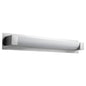 Oxygen Lighting 3-547-40 Vanity Light Fixture, UL Damp Rated, Satin Nickel - Matte White Acrylic Diffuser