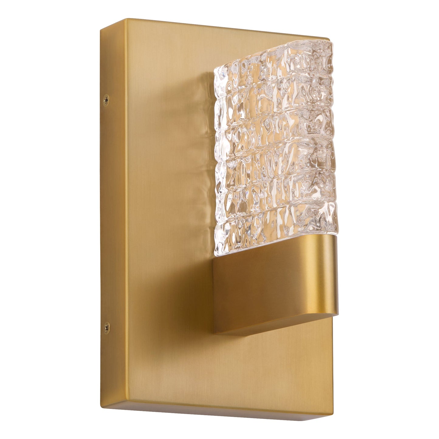 Oxygen Lighting Gamma 3-550-56 Wall Mount, UL Damp Rated, Brushed Brass