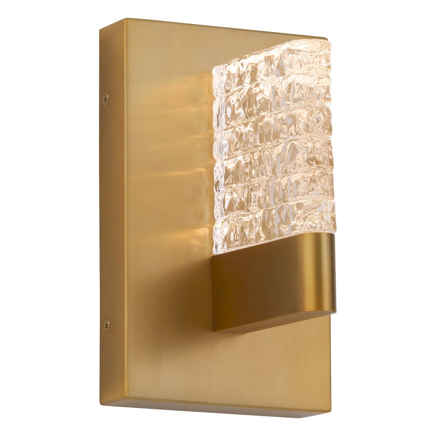 Oxygen Lighting Gamma 3-550-56 Wall Mount, UL Damp Rated, Brushed Brass