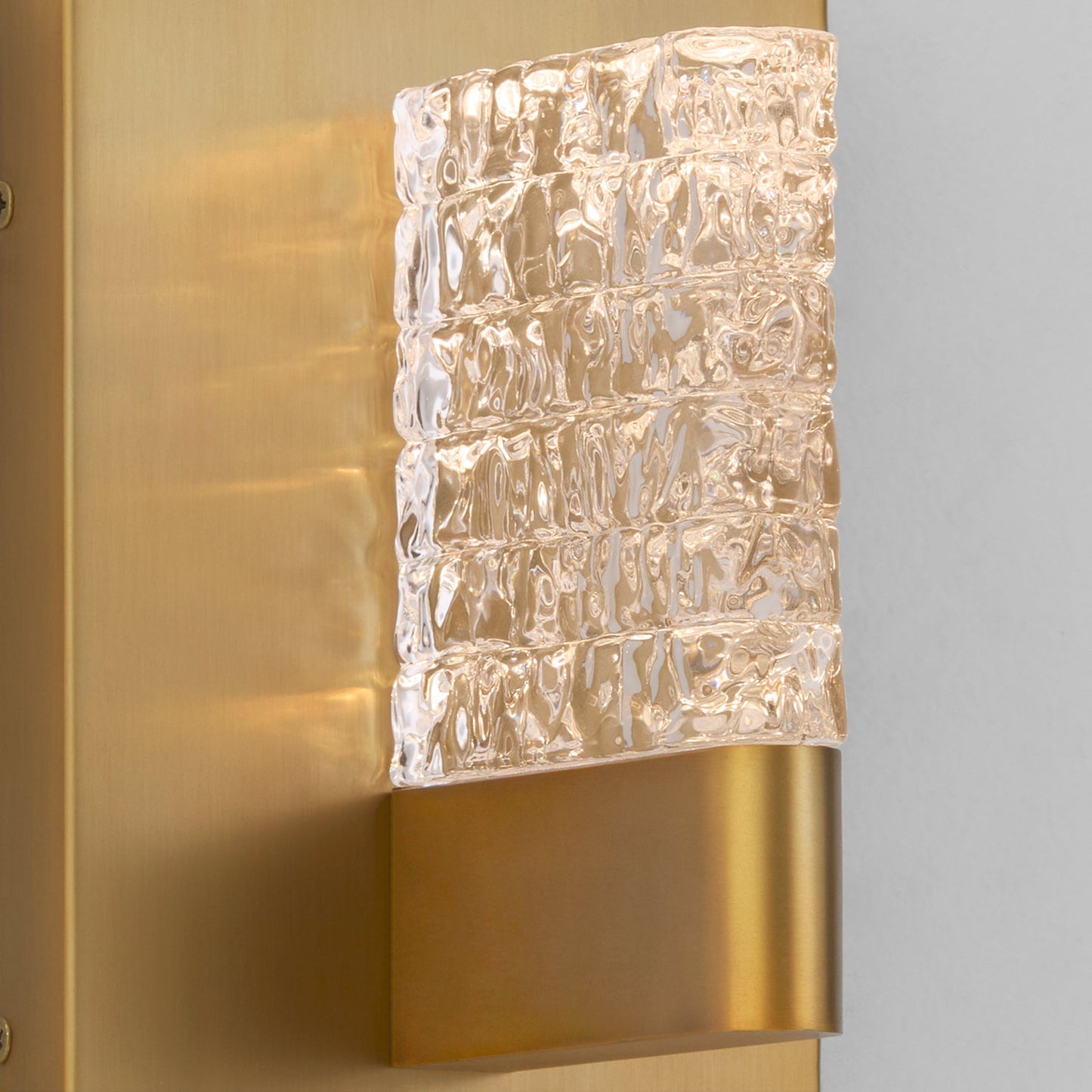 Oxygen Lighting Gamma 3-550-56 Wall Mount, UL Damp Rated, Brushed Brass