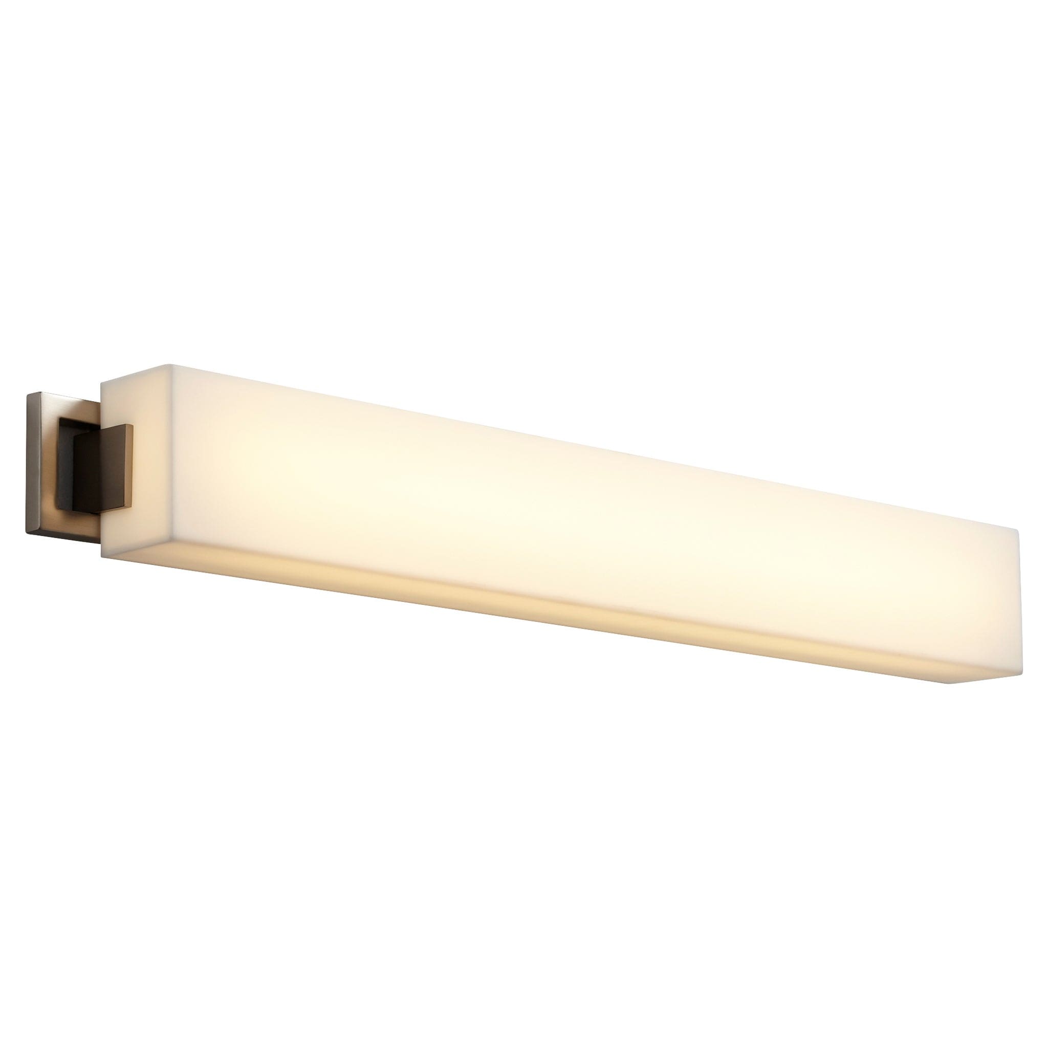 Oxygen Lighting Modern LED Axel 3-552-27 Vanity Light Fixture, UL Damp Rated, Satin Nickel