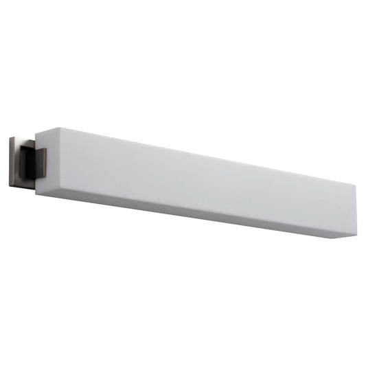 Oxygen Lighting Modern LED Axel 3-552-27 Vanity Light Fixture, UL Damp Rated, Satin Nickel