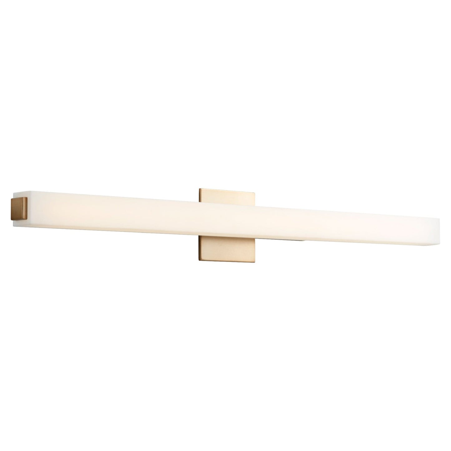 Oxygen Lighting 3-555-27 Vanity Light Fixture, UL Damp Rated, Aged Brass