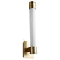 Oxygen Lighting 3-556-35 Sconce, UL Damp Rated, Aged Brass