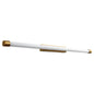 Oxygen Lighting 3-559-40 Vanity Light Fixture, UL Damp Rated, Aged Brass - Matte White Acrylic Diffuser