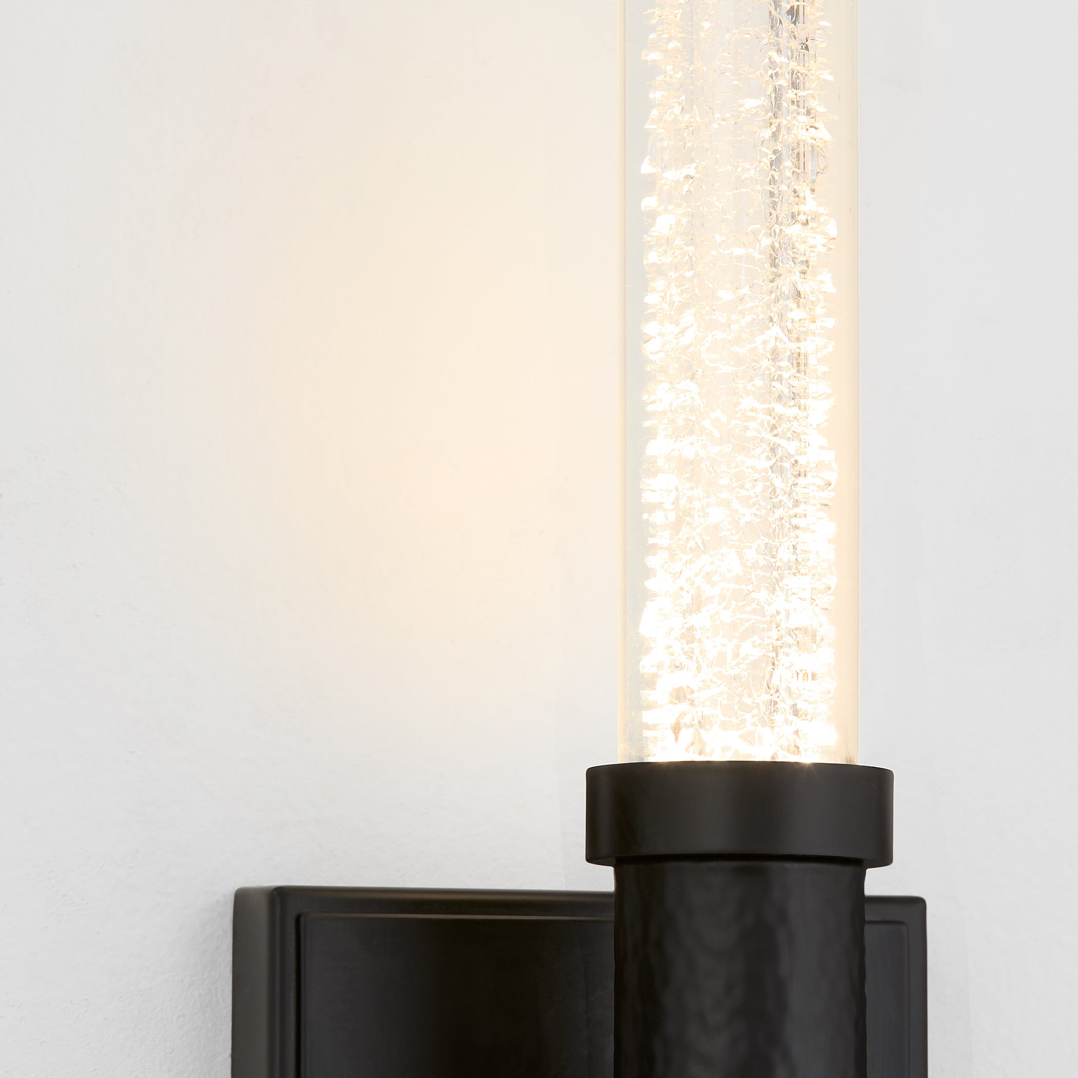 Oxygen Lighting Monet 3-580-15 Sconce, UL Damp Rated, Black