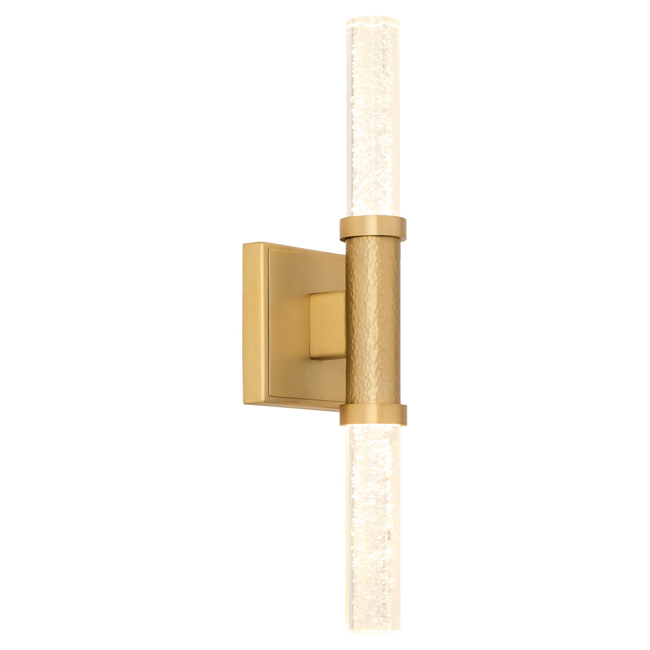 Oxygen Lighting Monet 3-580-40 Sconce, UL Damp Rated, Aged Brass