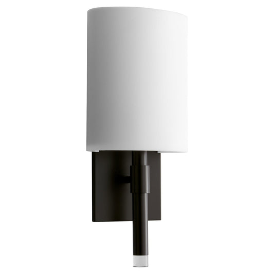 Oxygen Lighting 3-587-27 Vanity Sconce, UL Damp Rated, Old World - Matte White Acrylic Diffuser