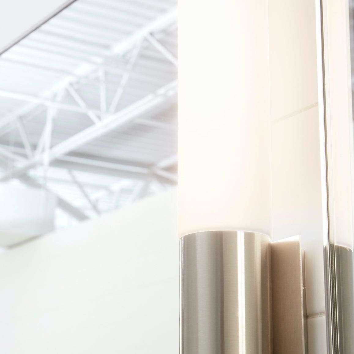 Oxygen Lighting Modern LED Magneta 3-590-40 Vanity Light Fixture, UL Damp Rated, Satin Nickel