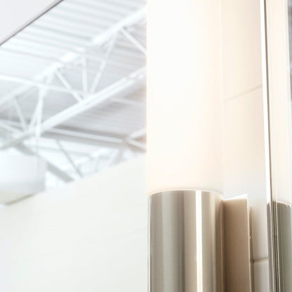 Oxygen Lighting Modern LED Magneta 3-590-40 Vanity Light Fixture, UL Damp Rated, Satin Nickel