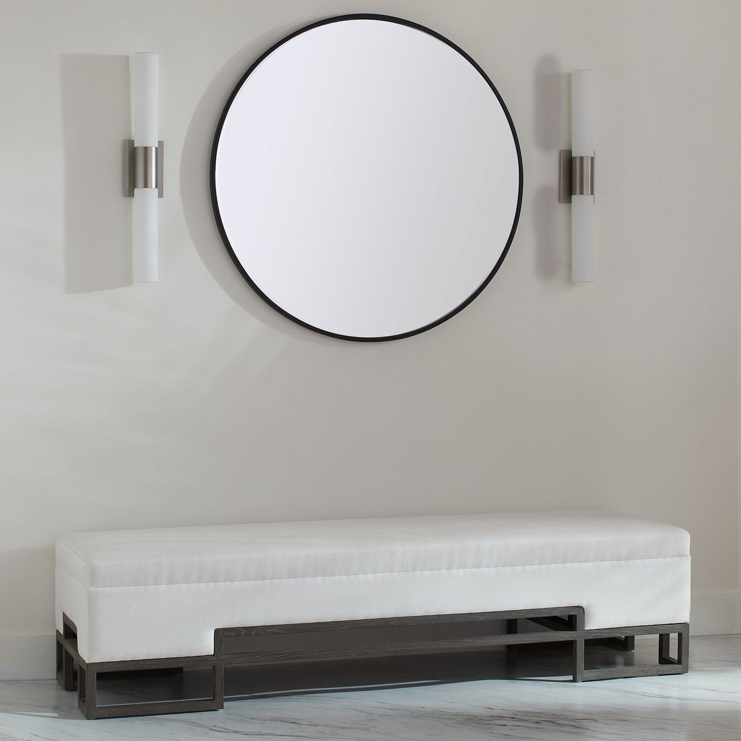 Oxygen Lighting 3-590-40 Vanity Light Fixture, UL Damp Rated, Satin Nickel