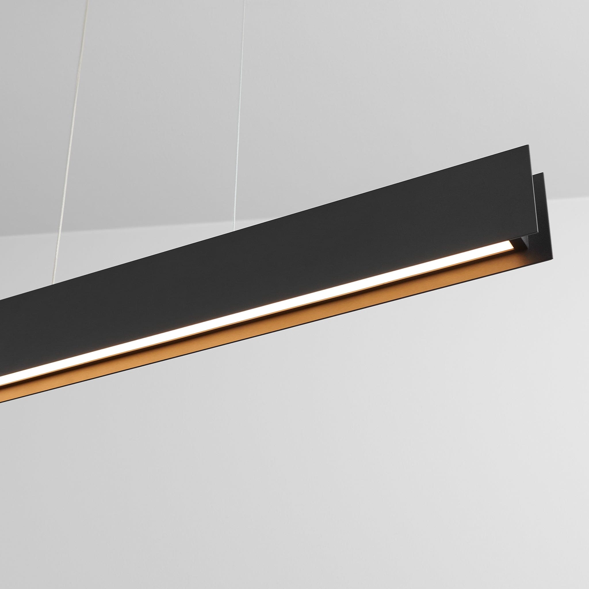 Oxygen Brio 3-6017-15 Linear LED Pendant 36 Inch Modern Industrial - Black