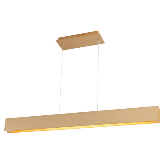 Oxygen Brio 3-6018-60 Linear LED Pendant 46 Inch Modern Industrial - Powdered Gold