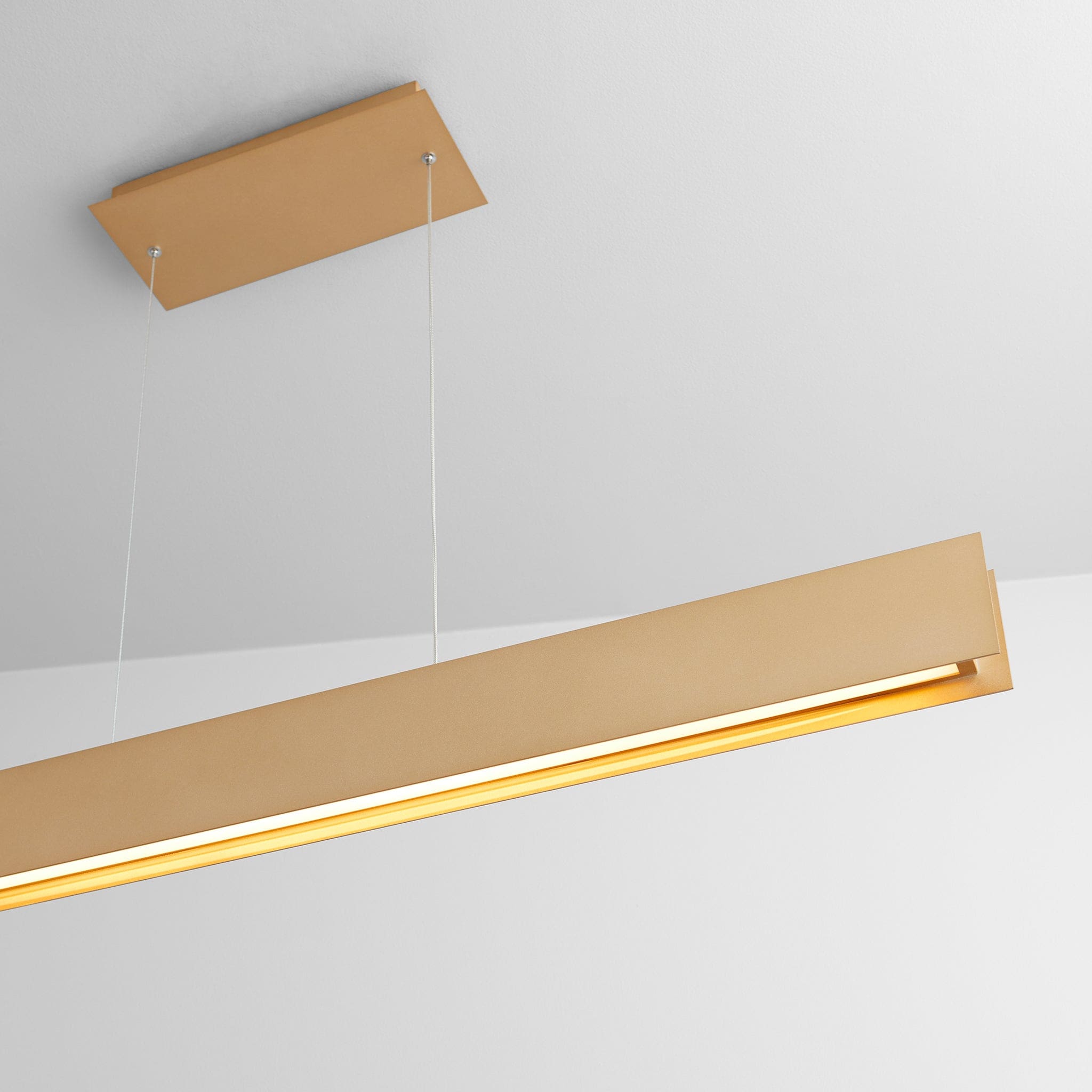 Oxygen Brio 3-6018-60 Linear LED Pendant 46 Inch Modern Industrial - Powdered Gold