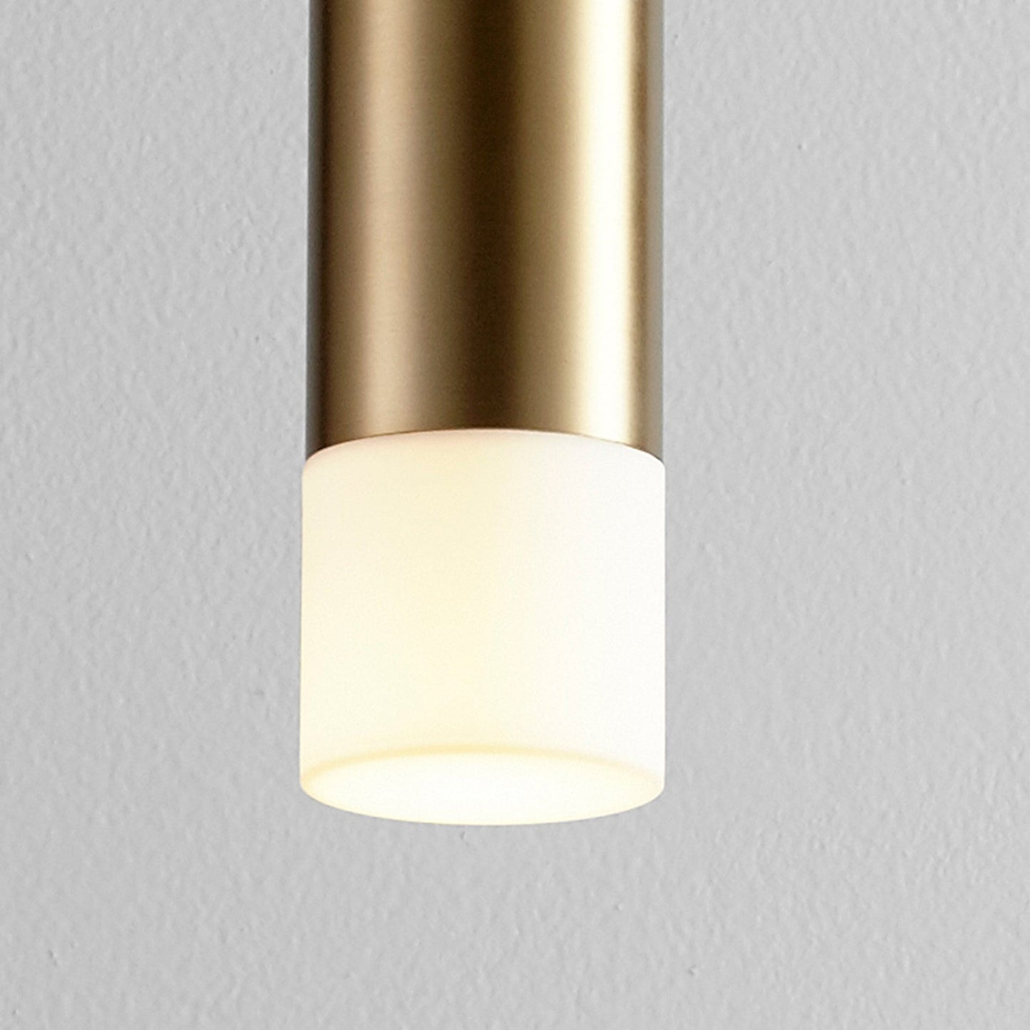 Oxygen Lighting 3-607-27 Pendant Light, UL Damp Rated, Aged Brass - Matte White Acrylic Diffuser