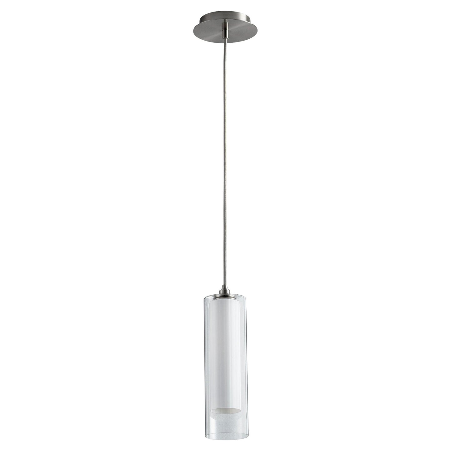 Oxygen Lighting 3-609-35-124 Pendant, UL Damp Rated, Satin Nickel