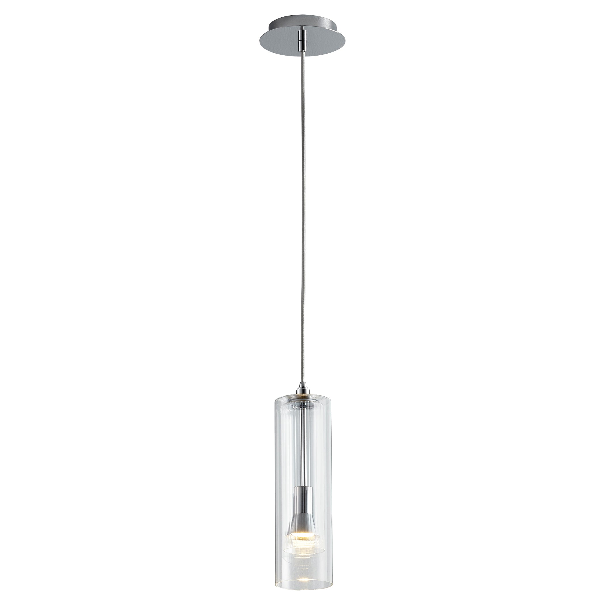 Oxygen Gratis 3-609-14 Pendants - Polished Chrome W/ Clear