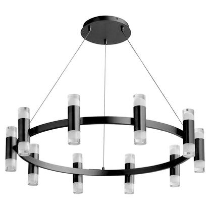 Oxygen ALARUM 3-6095-15 20 Light Ring LED Chandelier Light Modern - Black