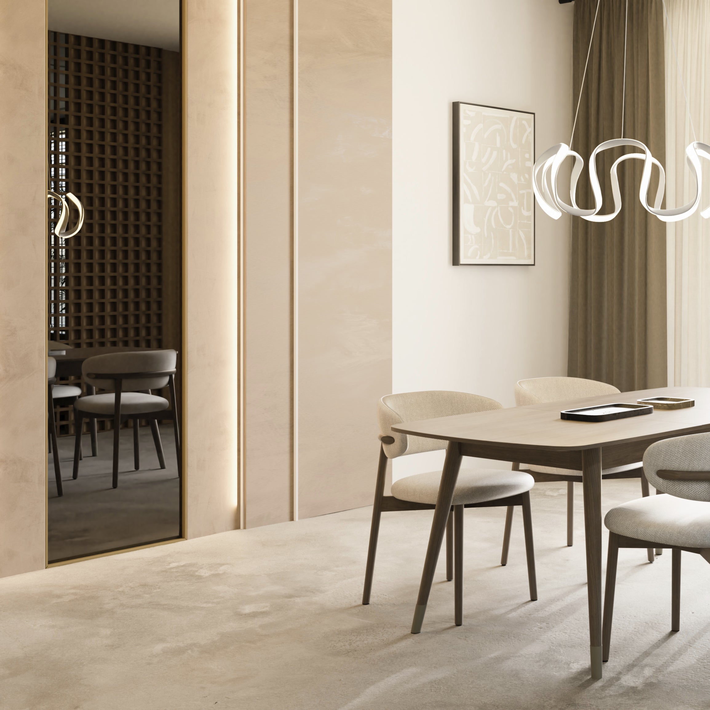 Oxygen Cirro 3-61-6 LED Pendant Light 28 Inch 3000K Modern - White