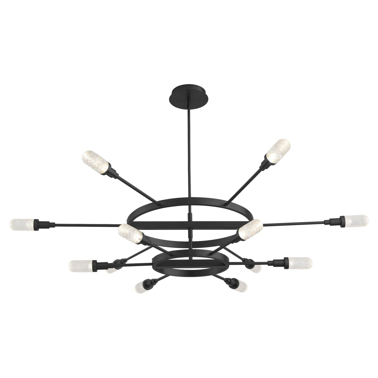 Oxygen Lighting SPERANO 3-6119-15 Vintage Chandelier 60 inch - Matte Black
