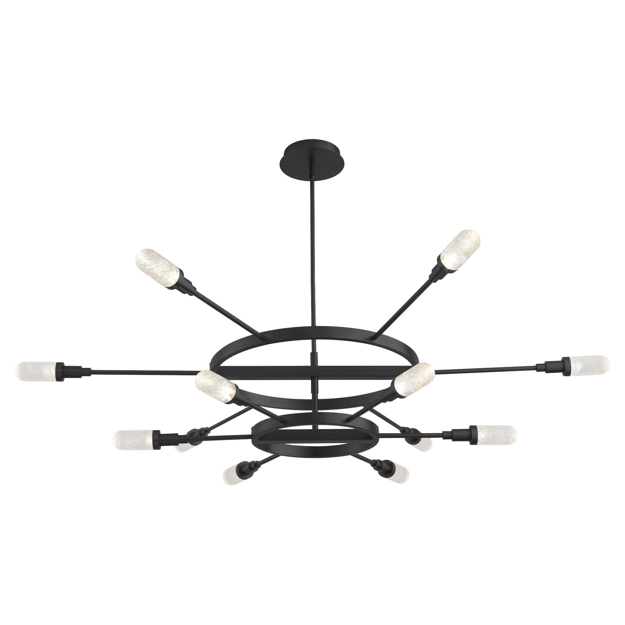 Oxygen Lighting SPERANO 3-6119-15 Vintage Chandelier 60 inch - Matte Black