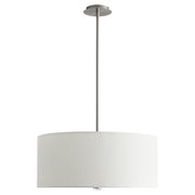 Oxygen Echo 3-639-24 Pendants - Satin Nickel W/ White Grass
