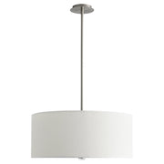 Oxygen Lighting 3-639-40 Pendant Light Fixture, UL Damp Rated, Satin Nickel