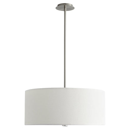 Oxygen Lighting 3-639-40 Pendant Light Fixture, UL Damp Rated, Satin Nickel