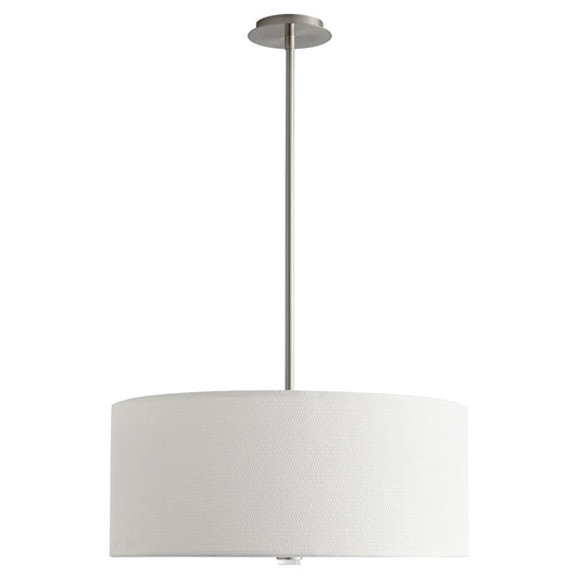 Oxygen Lighting 3-639-40 Pendant Light Fixture, UL Damp Rated, Satin Nickel